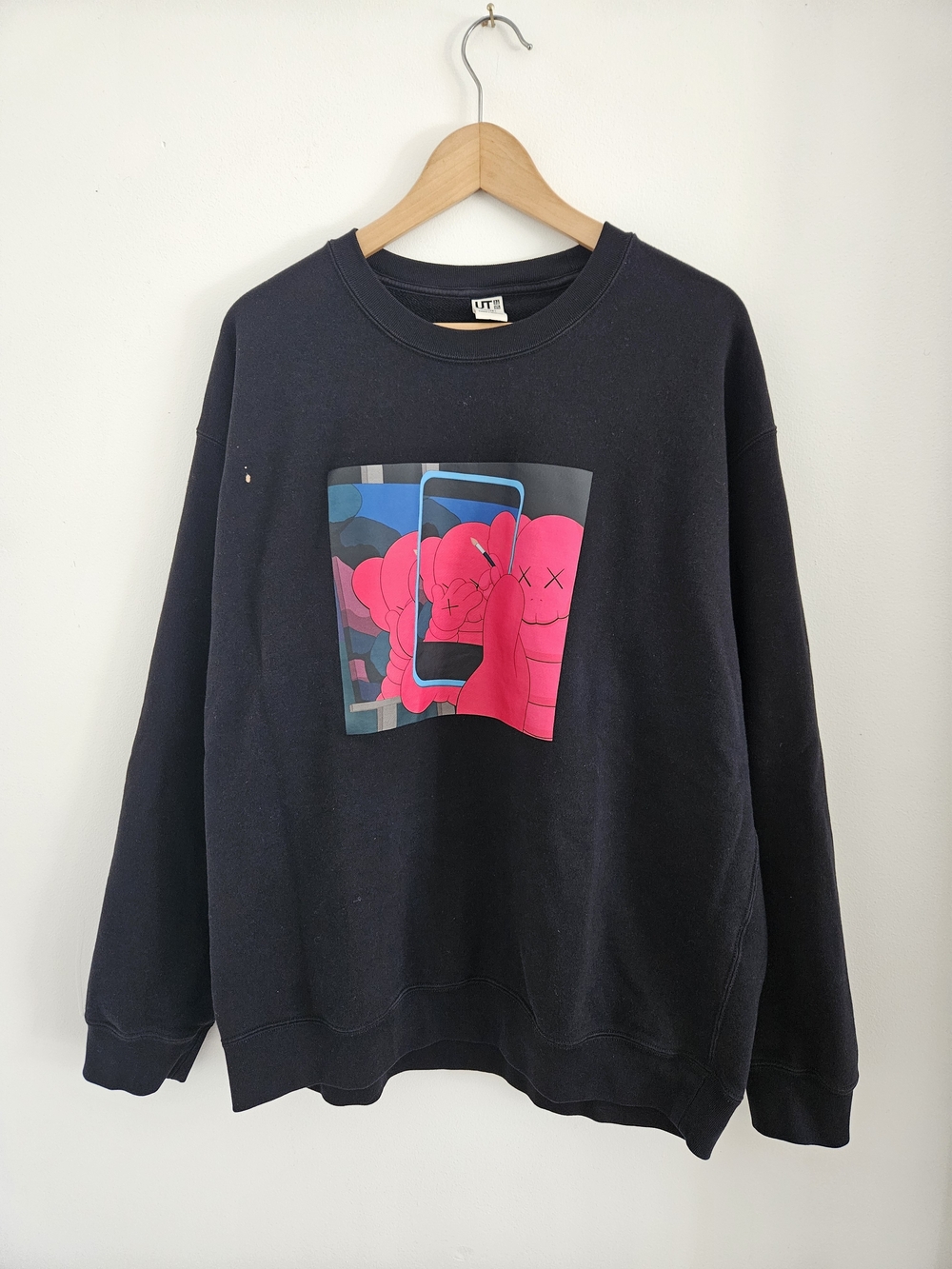 KAWS x Andy Warhol x Uniqlo Crewneck Sweatshirt Mens Extra Large